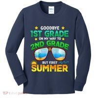 Goodbye 1st Grade Way To 2nd Grade First Summer Graduation Kids Long Sleeve Shirt thumb 0