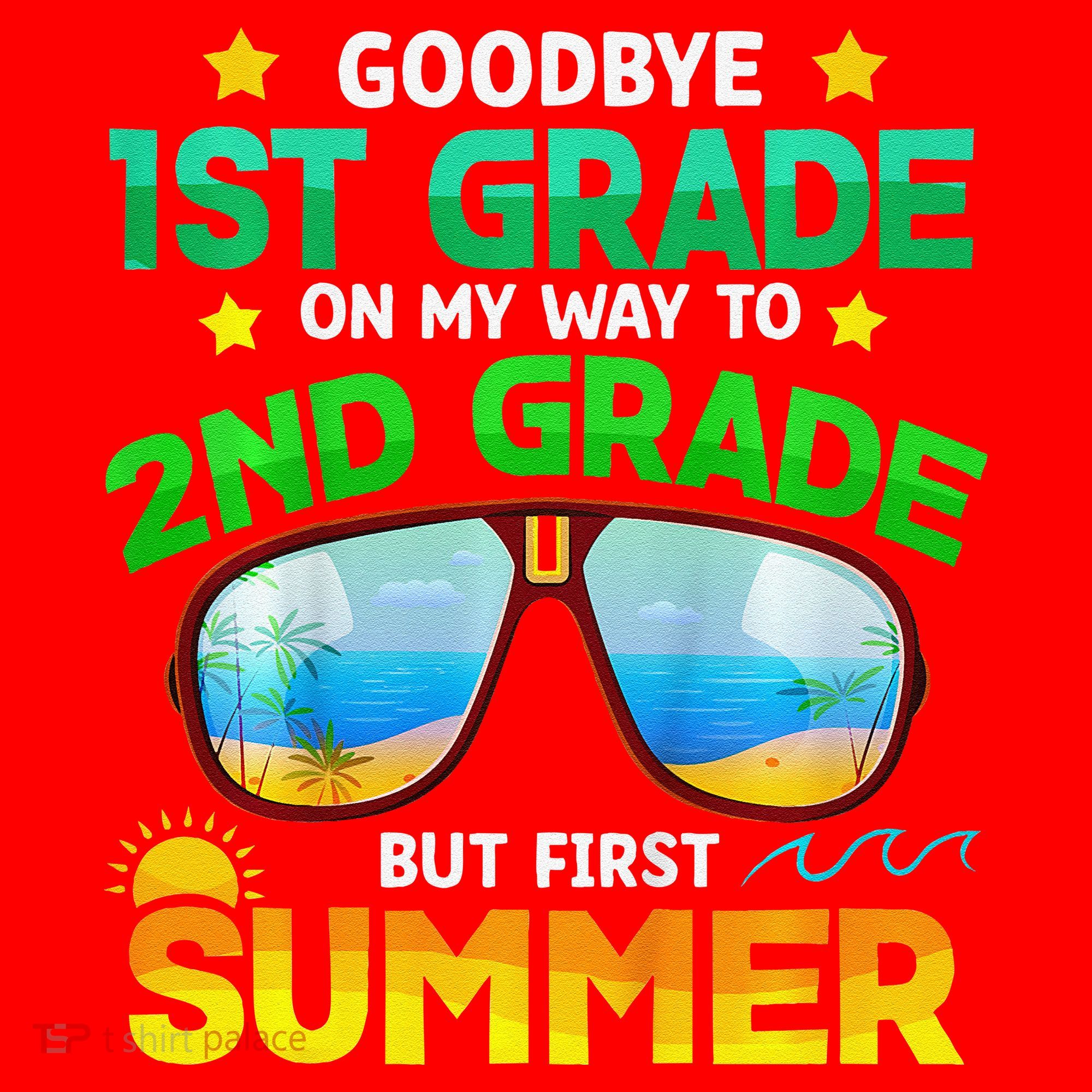 Goodbye 1st Grade Way To 2nd Grade First Summer Graduation Santa Hat