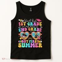 Goodbye 1st Grade Graduation To 2nd Grade But First Summer Tank Top thumb 2