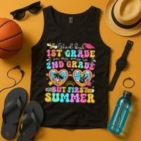 Goodbye 1st Grade Graduation To 2nd Grade But First Summer Tank Top thumb 4