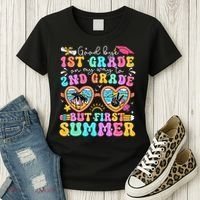 Goodbye 1st Grade Graduation To 2nd Grade But First Summer Women's T-Shirt thumb 3