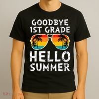 Goodbye 1st Grade Hello Summer Last Day Of School T-Shirt thumb 3