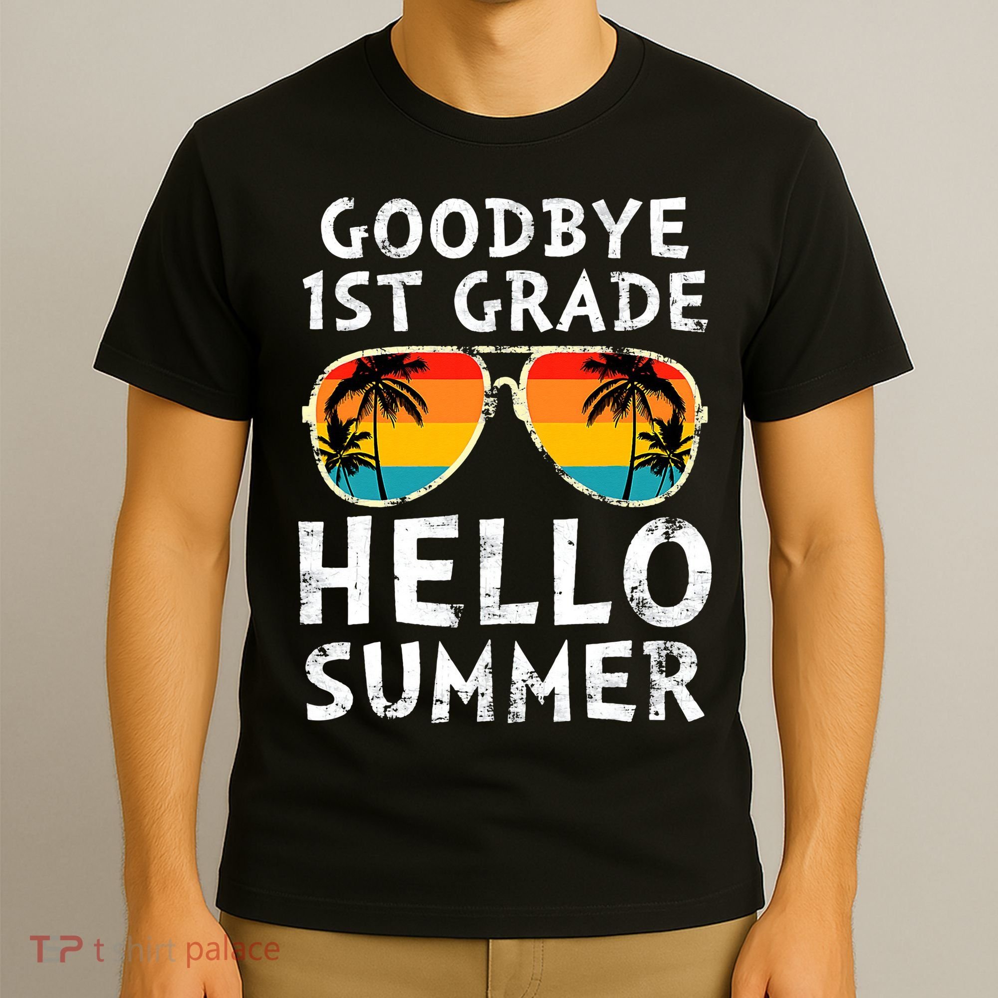 Goodbye 1st Grade Hello Summer Last Day Of School T-Shirt