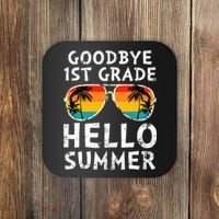 Goodbye 1st Grade Hello Summer Last Day Of School Coaster thumb 0