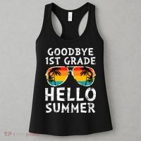 Goodbye 1st Grade Hello Summer Last Day Of School Women's Tank Top thumb 3