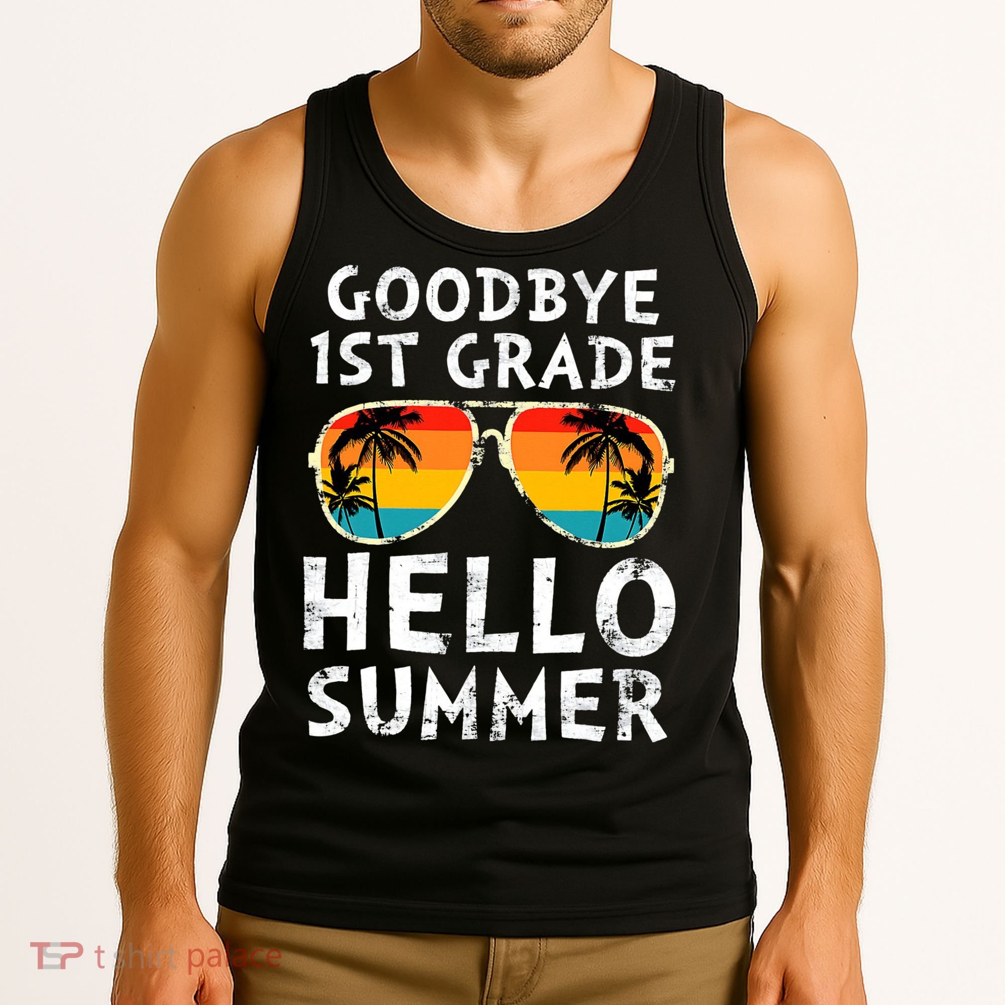 Goodbye 1st Grade Hello Summer Last Day Of School Tank Top