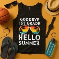 Goodbye 1st Grade Hello Summer Last Day Of School Tank Top thumb 4