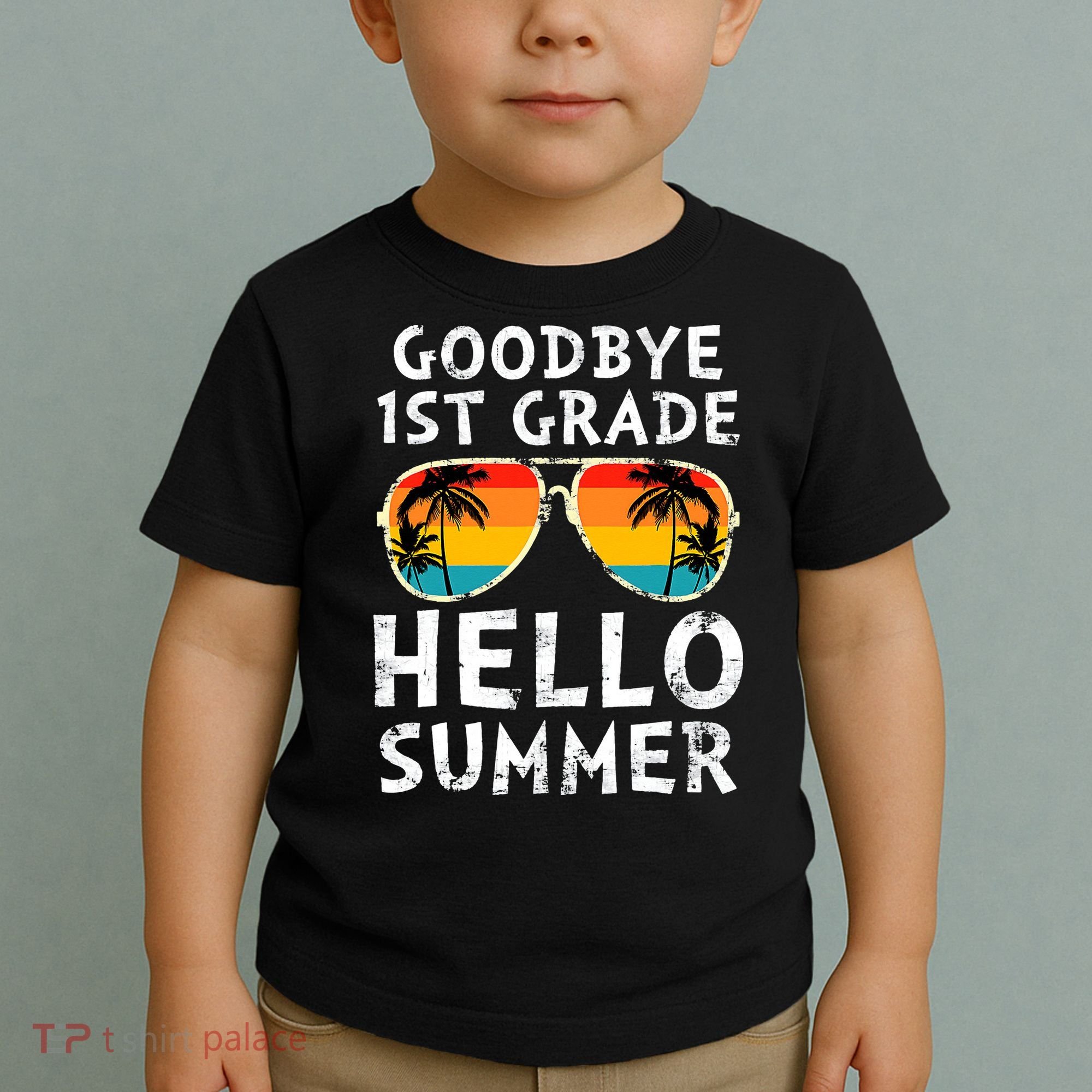 Goodbye 1st Grade Hello Summer Last Day Of School Toddler T-Shirt