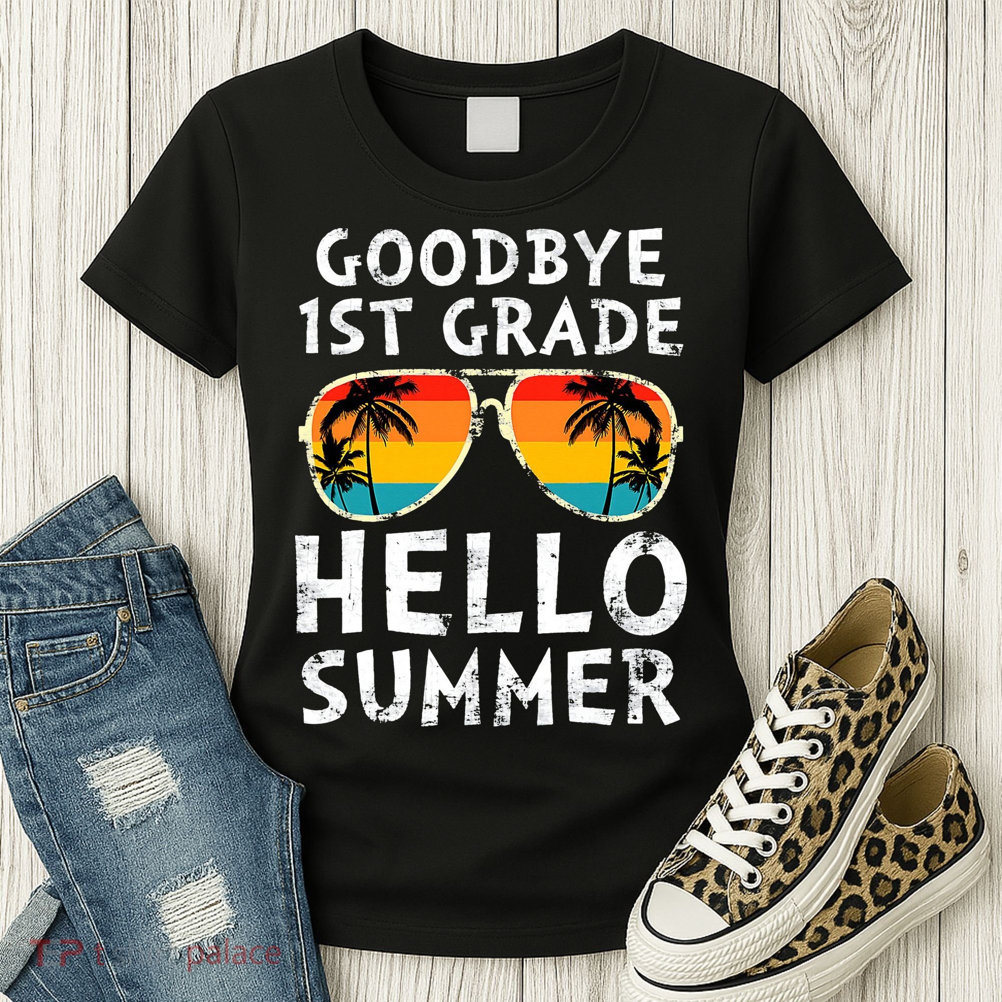 Goodbye 1st Grade Hello Summer Last Day Of School Women's T-Shirt
