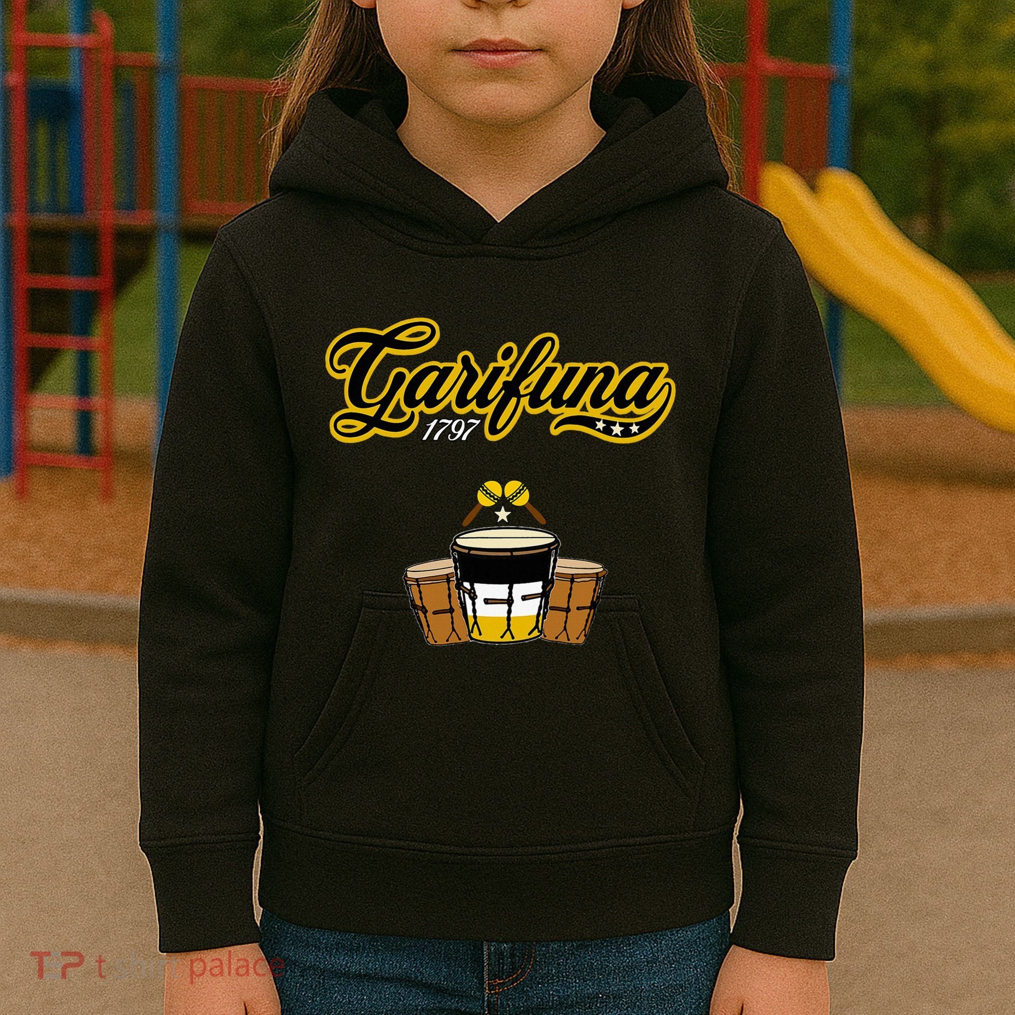 Garifuna 1797 Honduras Catrachas Paranda And Punta Culture Kids Hoodie