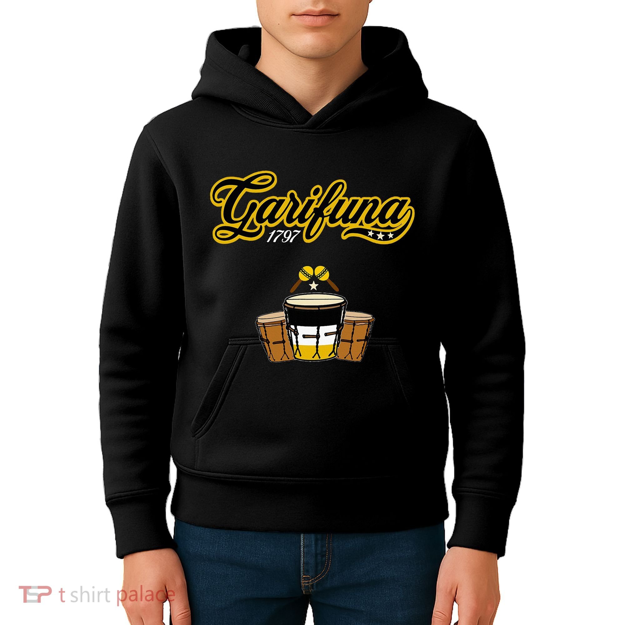 Garifuna 1797 Honduras Catrachas Paranda And Punta Culture Kids Hoodie