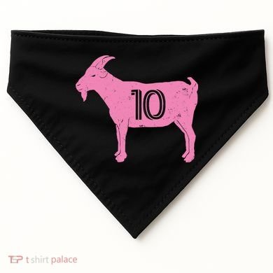 Goat 10 Miami Soccer USA-Made Doggie Bandana