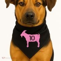 Goat 10 Miami Soccer USA-Made Doggie Bandana thumb 1