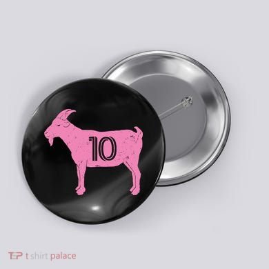 Goat 10 Miami Soccer Button