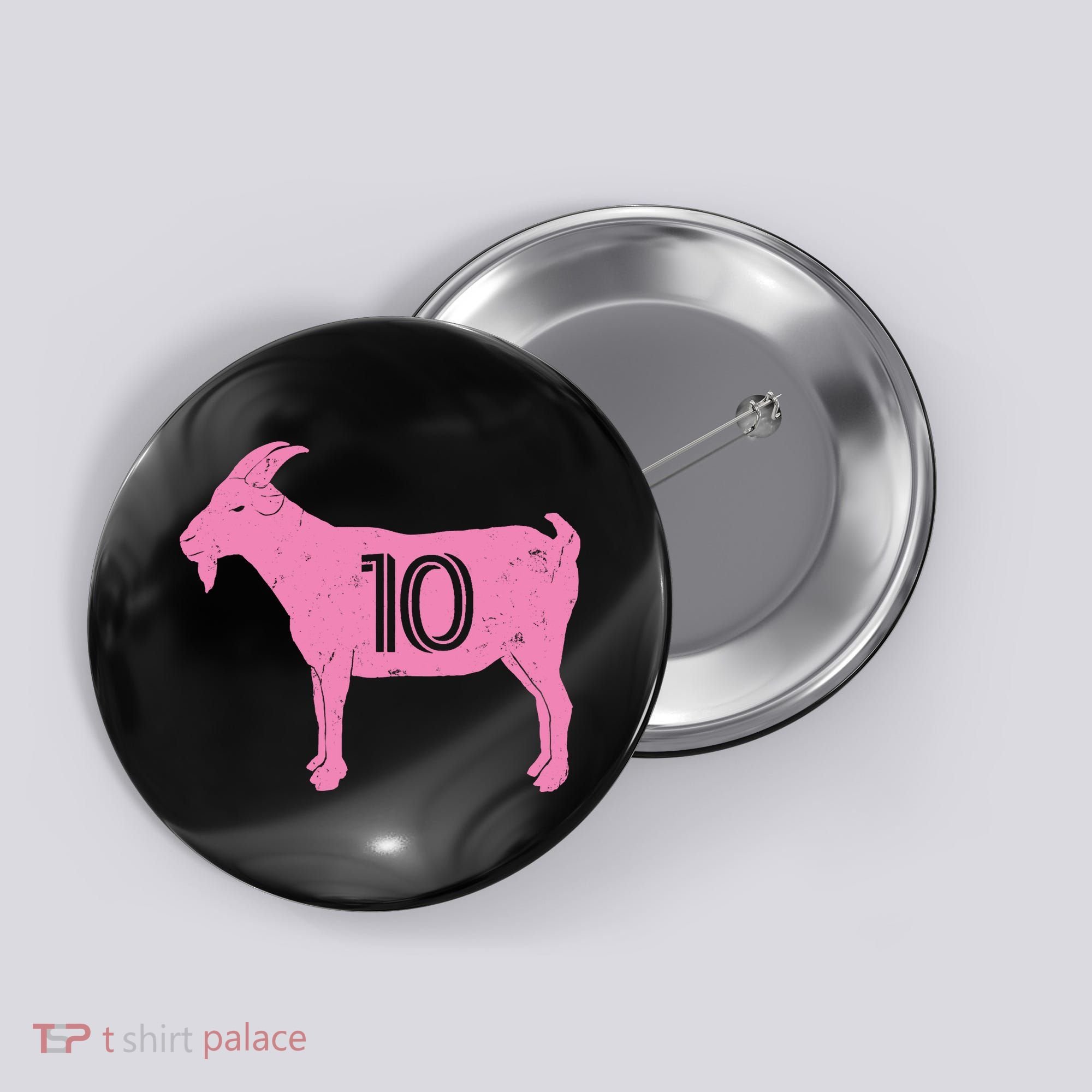 Goat 10 Miami Soccer Button