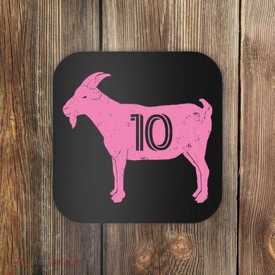 Goat 10 Miami Soccer Coaster