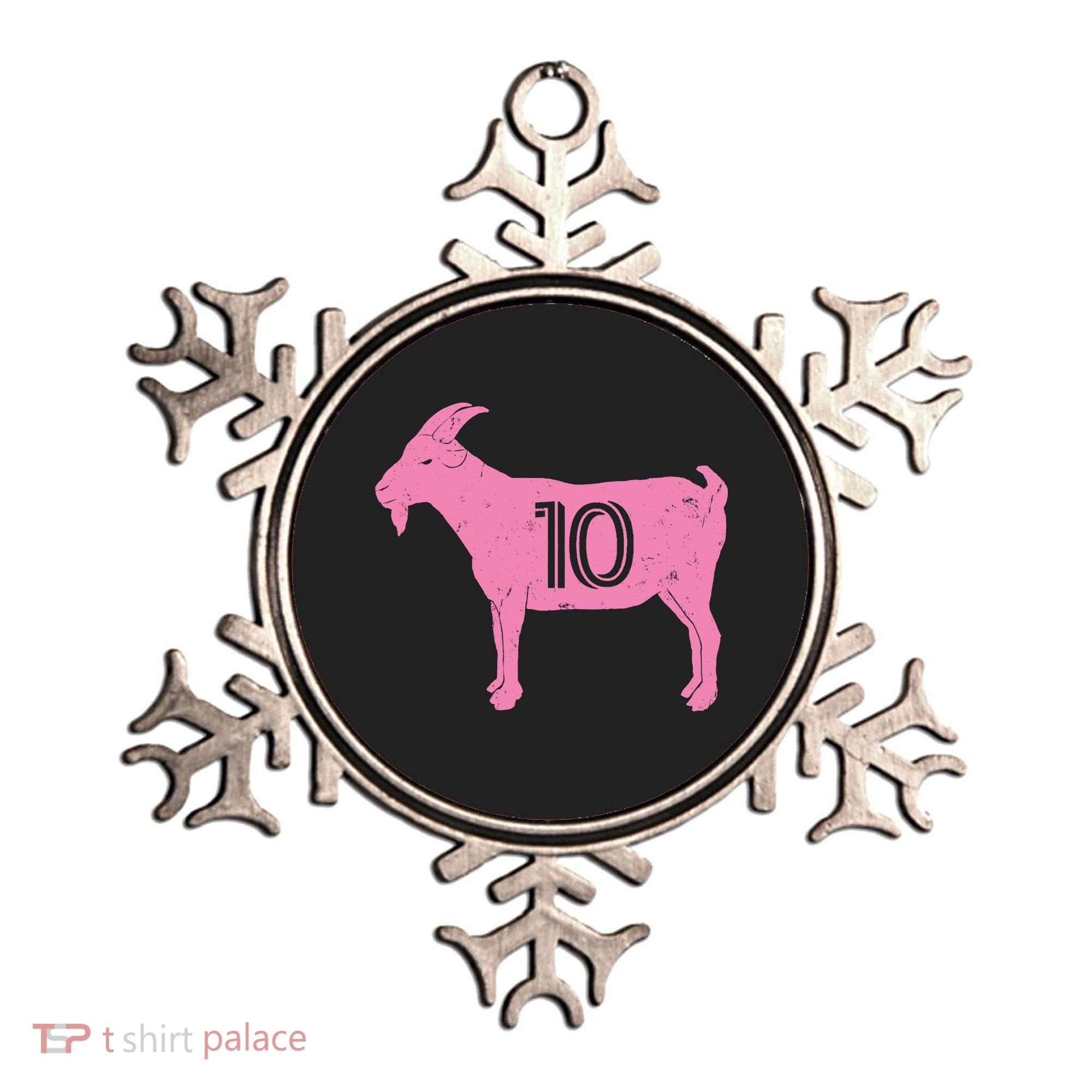 Goat 10 Miami Soccer Ornament