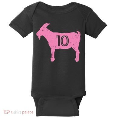 Goat 10 Miami Soccer Baby Bodysuit