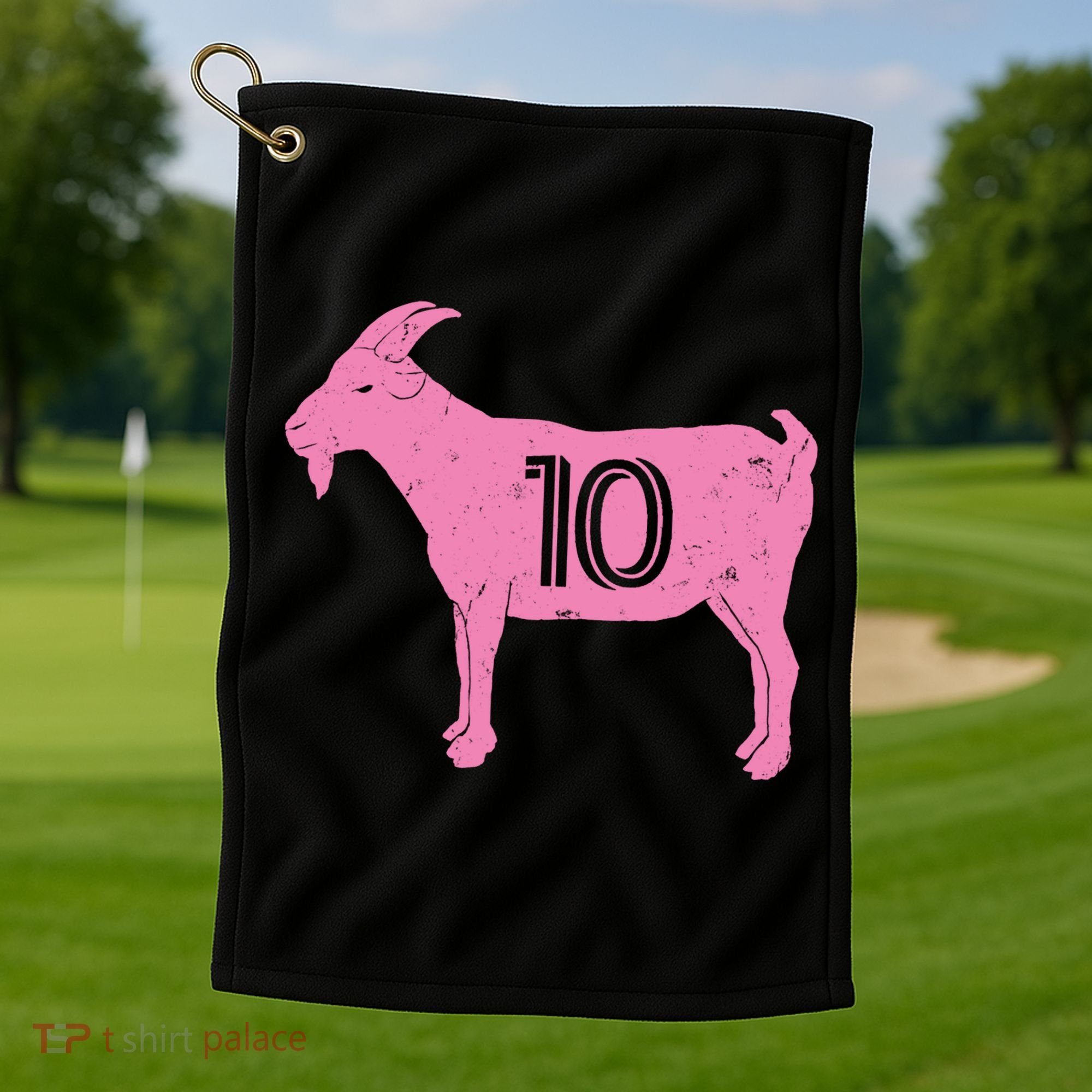 Goat 10 Miami Soccer Golf Towel