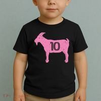 Goat 10 Miami Soccer Toddler T-Shirt thumb 2