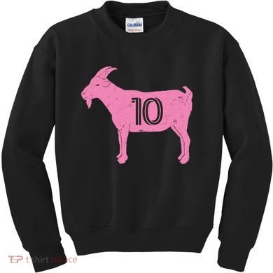Goat 10 Miami Soccer Kids Sweatshirt