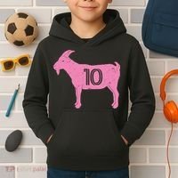 Goat 10 Miami Soccer Kids Hoodie thumb 2