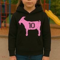 Goat 10 Miami Soccer Kids Hoodie thumb 3