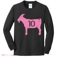 Goat 10 Miami Soccer Kids Long Sleeve Shirt thumb 0
