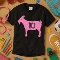 Goat 10 Miami Soccer Kids T-Shirt thumb 3