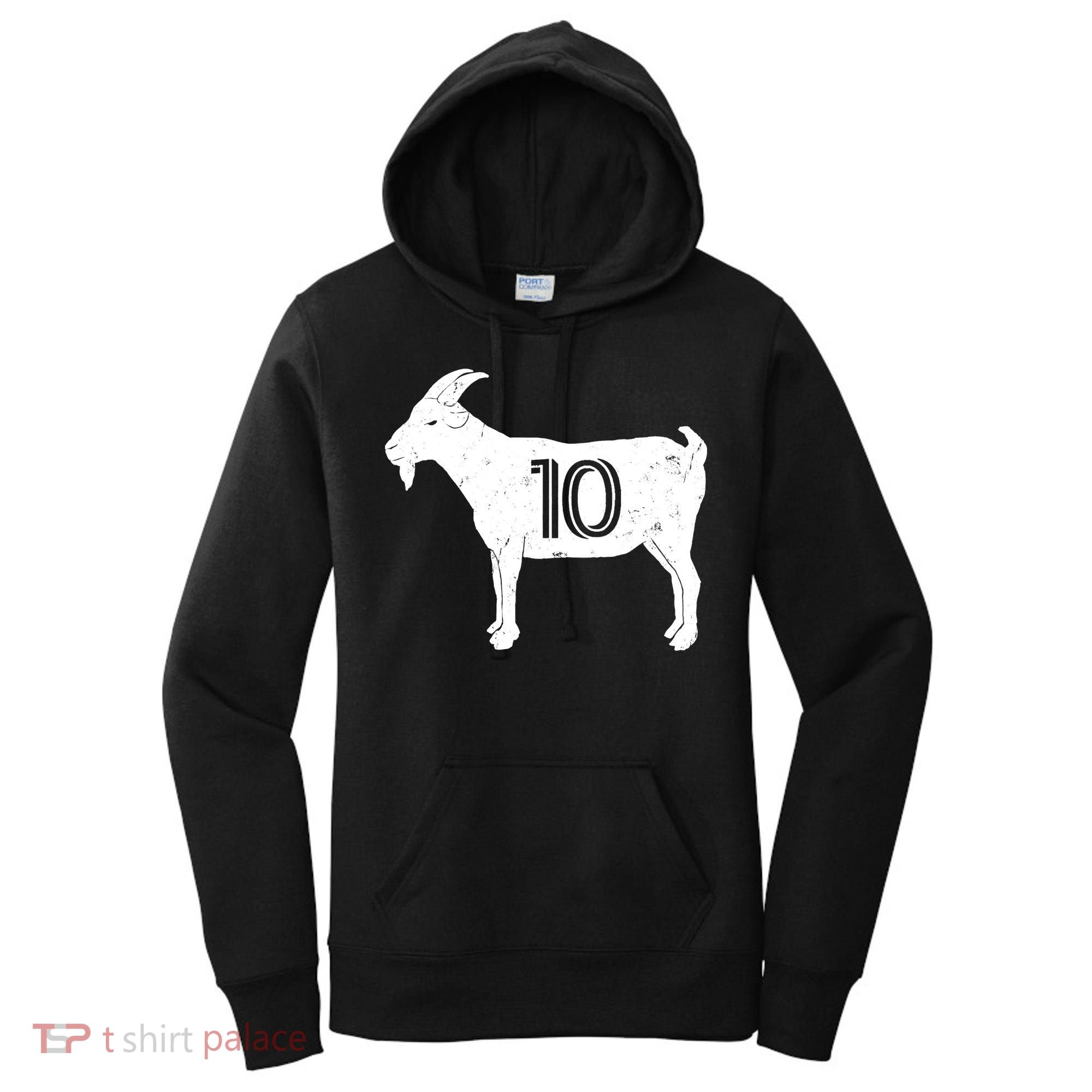 Goat 10 Miami Soccer Team Women's Hoodie