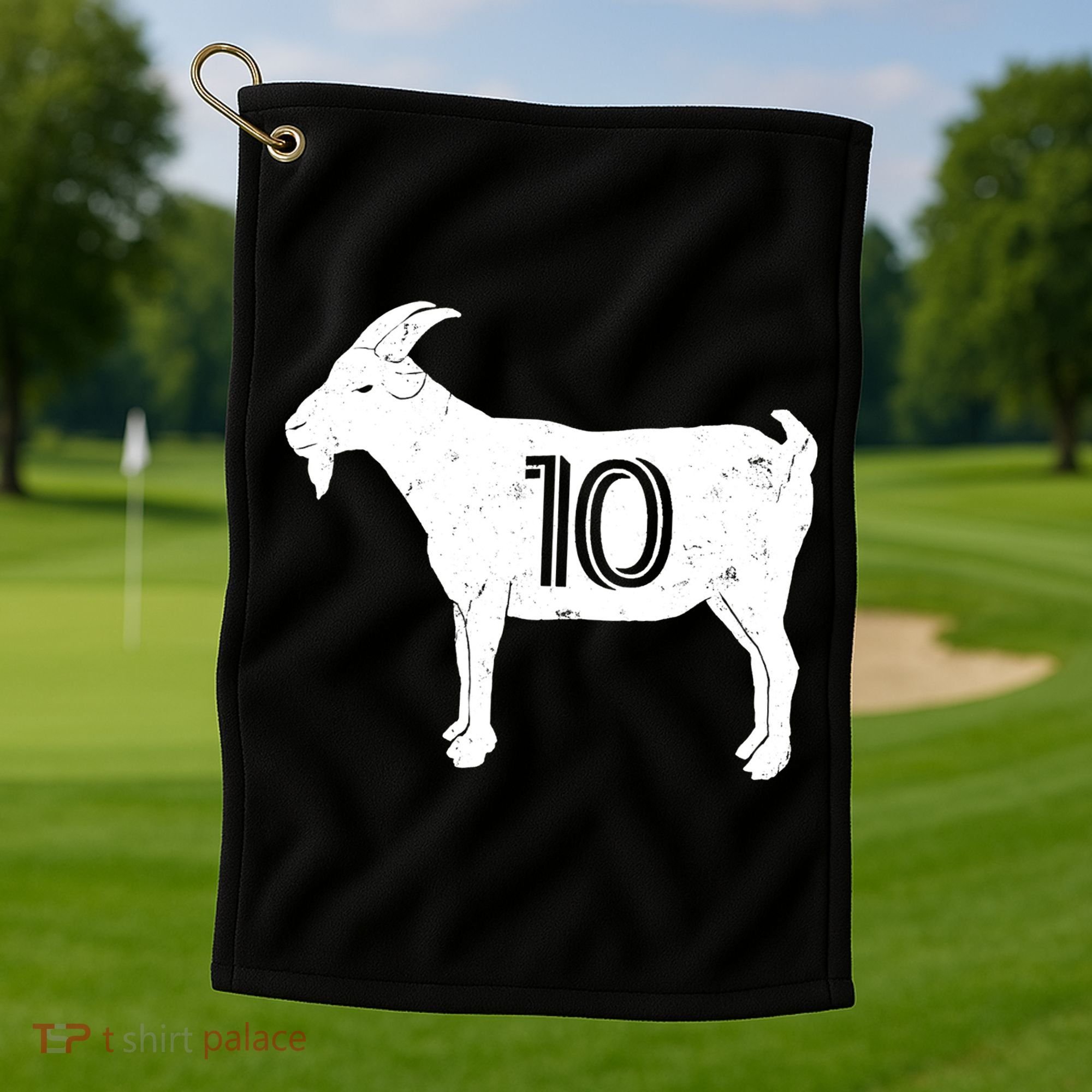 Goat 10 Miami Soccer Team Golf Towel