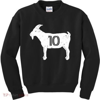 Goat 10 Miami Soccer Team Kids Sweatshirt