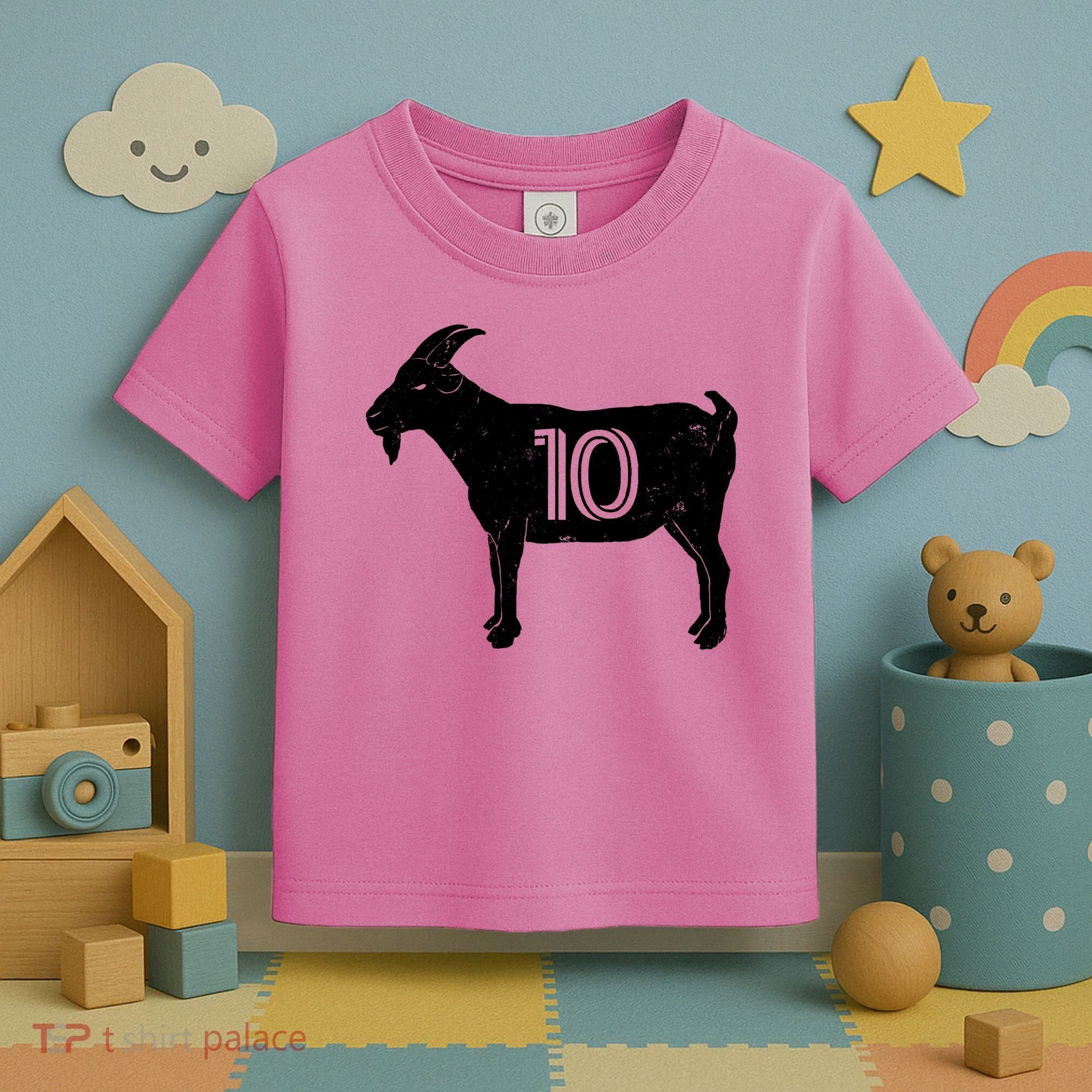 Goat 10 Miami Soccer Team Toddler T-Shirt