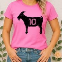 Goat 10 Miami Soccer Team Women's T-Shirt thumb 2
