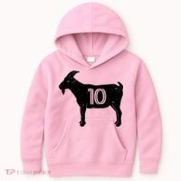 Goat 10 Miami Soccer Team Kids Hoodie thumb 0
