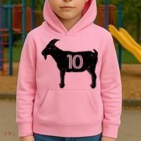 Goat 10 Miami Soccer Team Kids Hoodie thumb 2