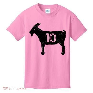 Goat 10 Miami Soccer Team Kids T-Shirt