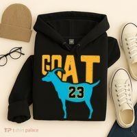 GOAT 23 Air Retro Aqua 5s Matching Hoodie thumb 4