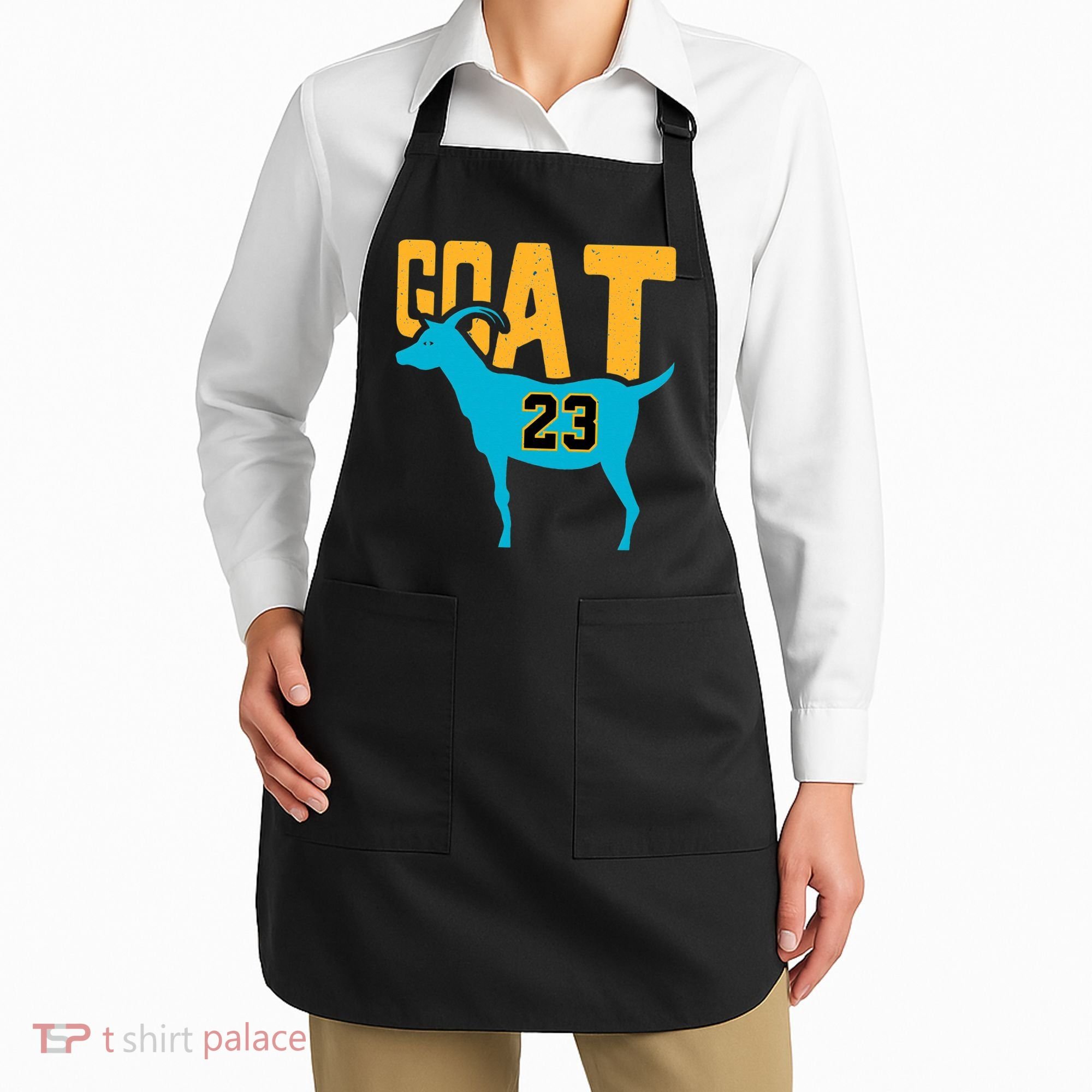 GOAT 23 Air Retro Aqua 5s Matching Apron