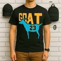 GOAT 23 Air Retro Aqua 5s Matching T-Shirt thumb 6