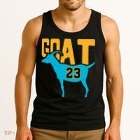 GOAT 23 Air Retro Aqua 5s Matching Tank Top thumb 3