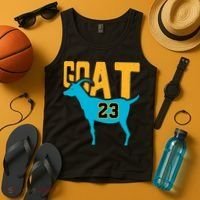 GOAT 23 Air Retro Aqua 5s Matching Tank Top thumb 4