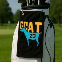 GOAT 23 Air Retro Aqua 5s Matching Golf Towel thumb 2