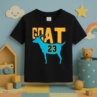 GOAT 23 Air Retro Aqua 5s Matching Toddler T-Shirt thumb 3