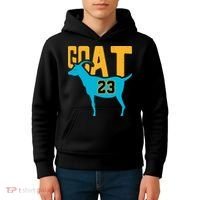 GOAT 23 Air Retro Aqua 5s Matching Kids Hoodie thumb 4