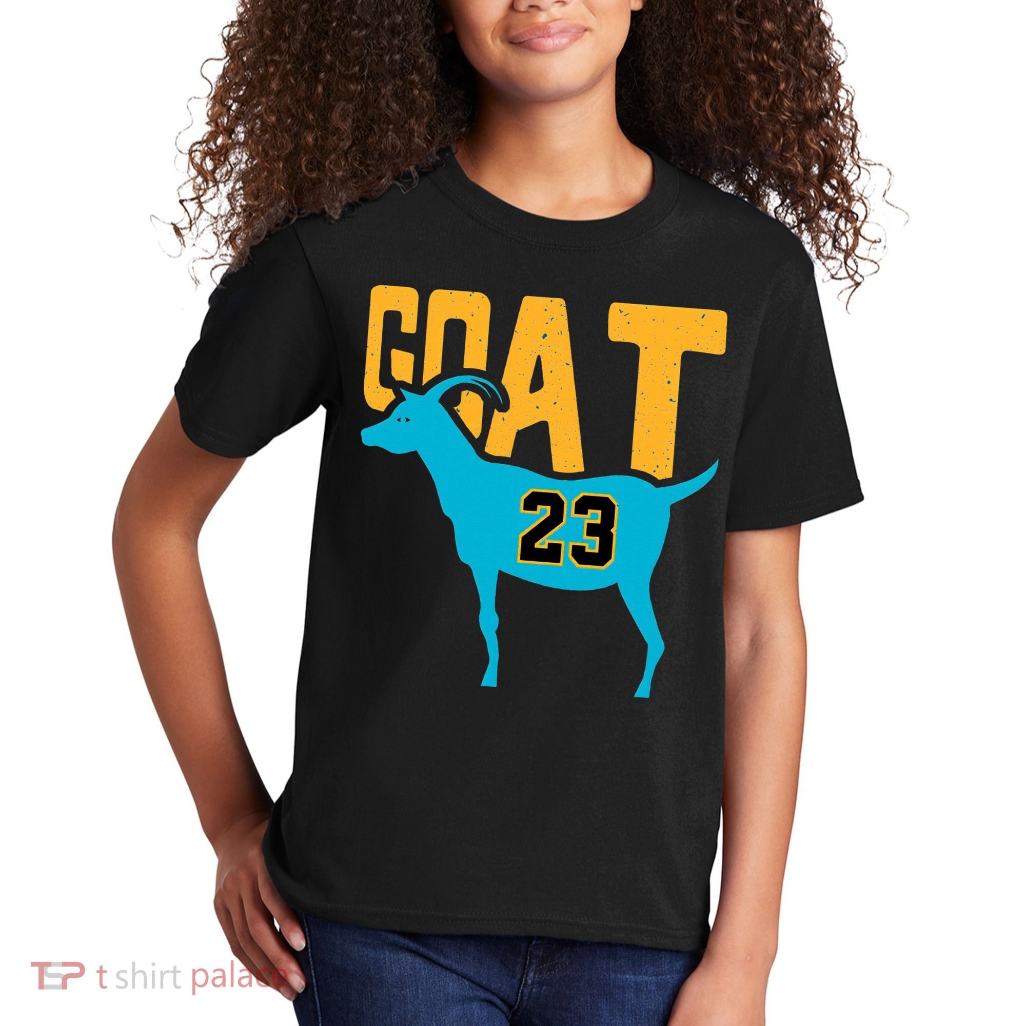 GOAT 23 Air Retro Aqua 5s Matching Kids T-Shirt