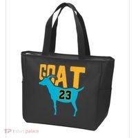 GOAT 23 Air Retro Aqua 5s Matching Tote Bag thumb 3