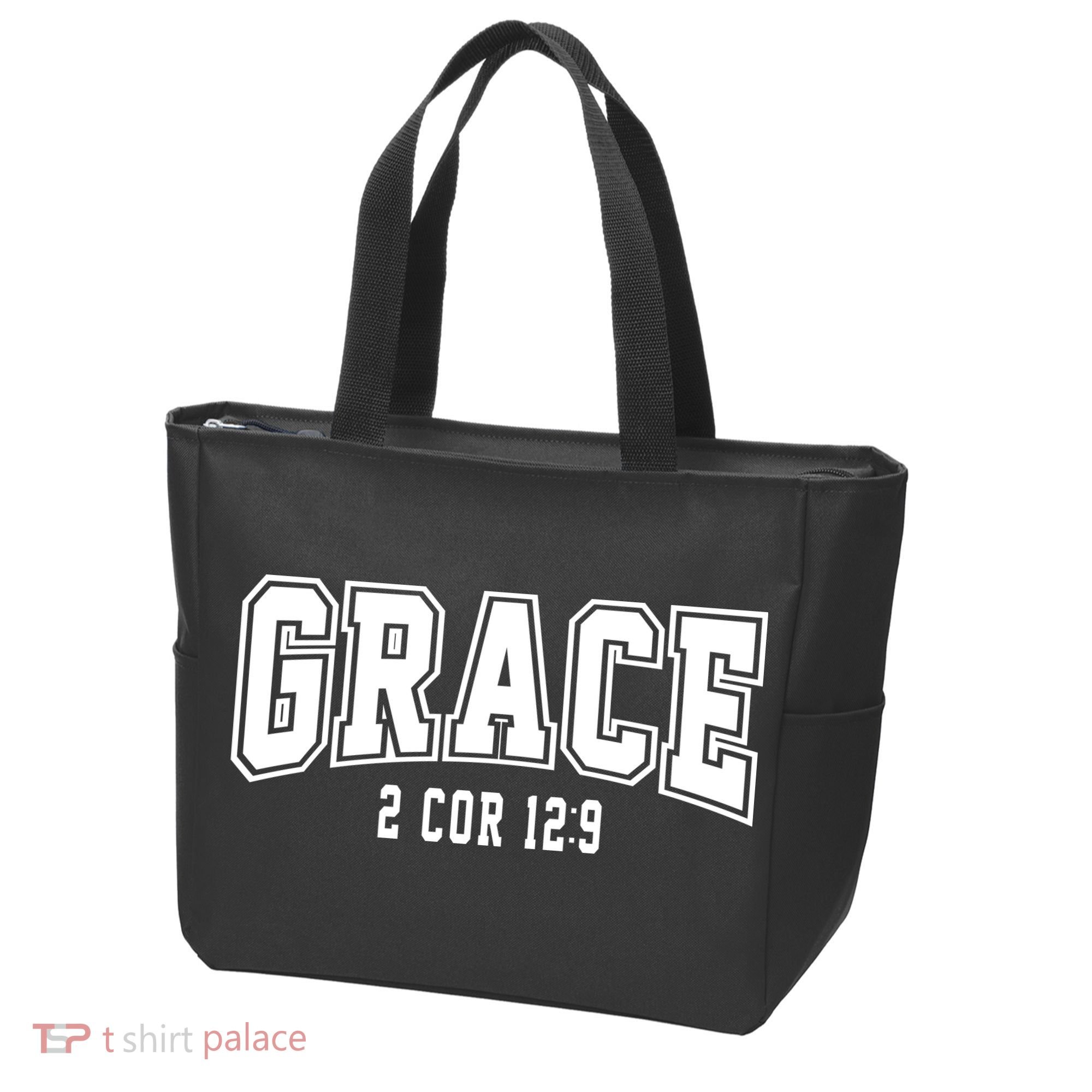 Grace 2 Core 12:9 Bible Verse Christian Tote Bag