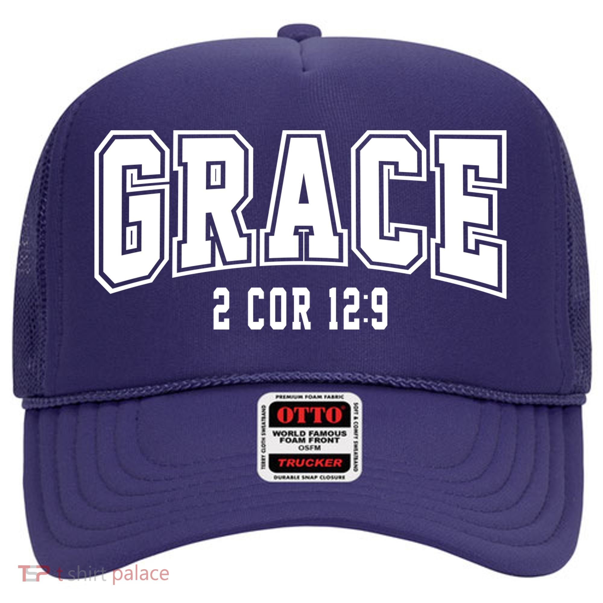 Grace 2 Core 12:9 Bible Verse Christian Hat