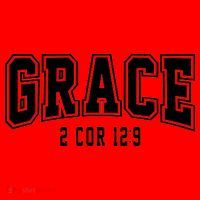 Grace 2 Core 12:9 Bible Verse Christian Santa Hat thumb 1